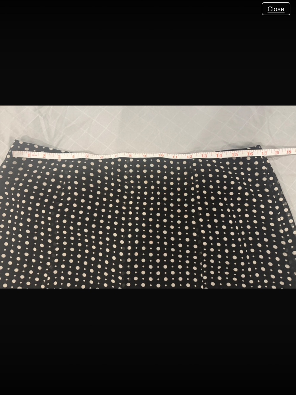 NWT Express Black and White Polka Dot A-Line Skirt L - Picture 3 of 5